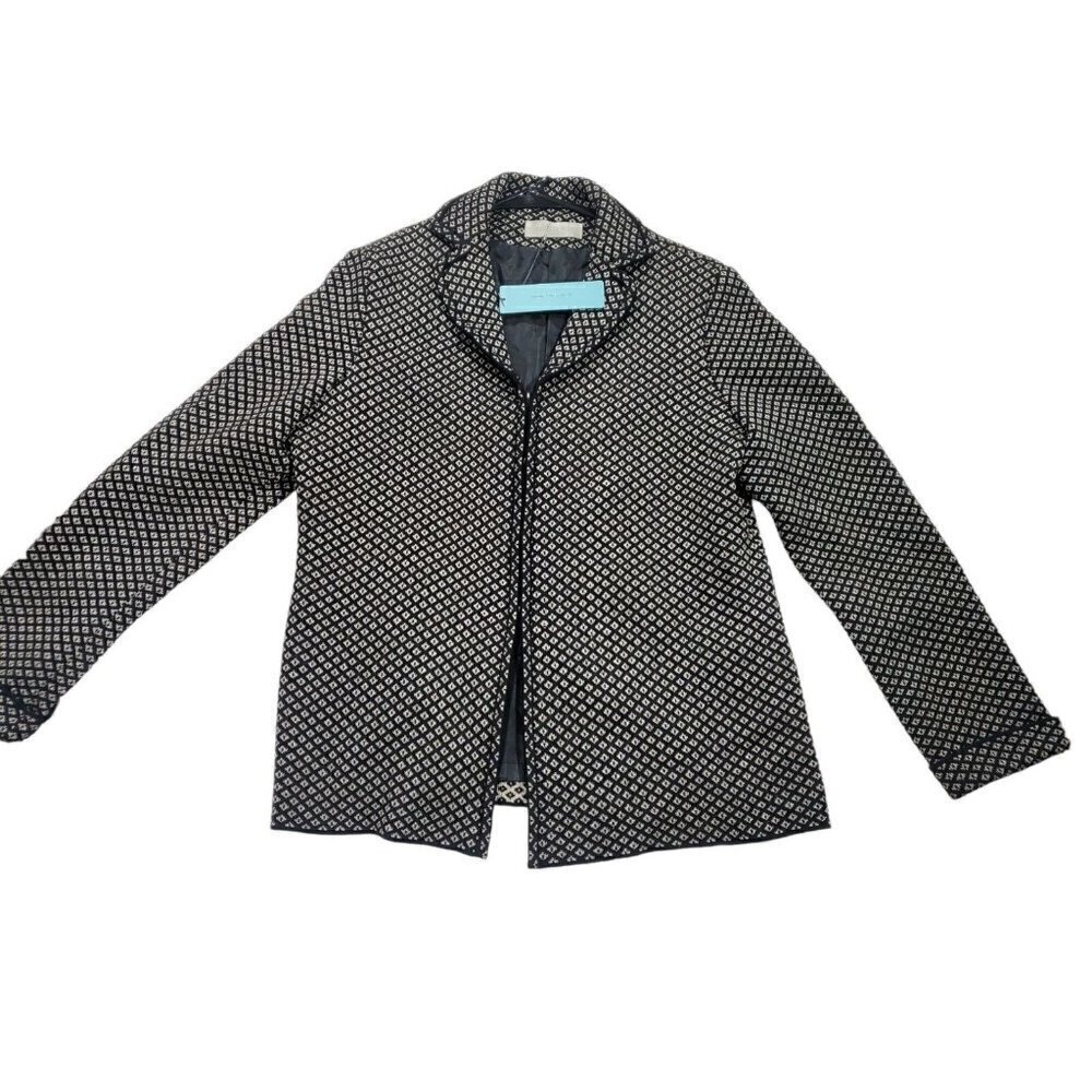 Shin Hye Won Women's Black & Gold Blazer SZ M